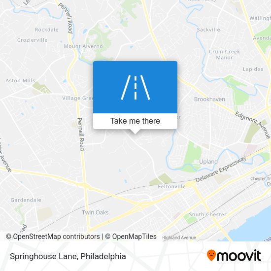 Springhouse Lane map
