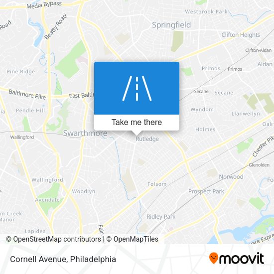 Cornell Avenue map