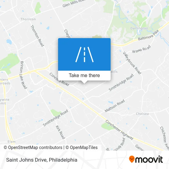 Saint Johns Drive map
