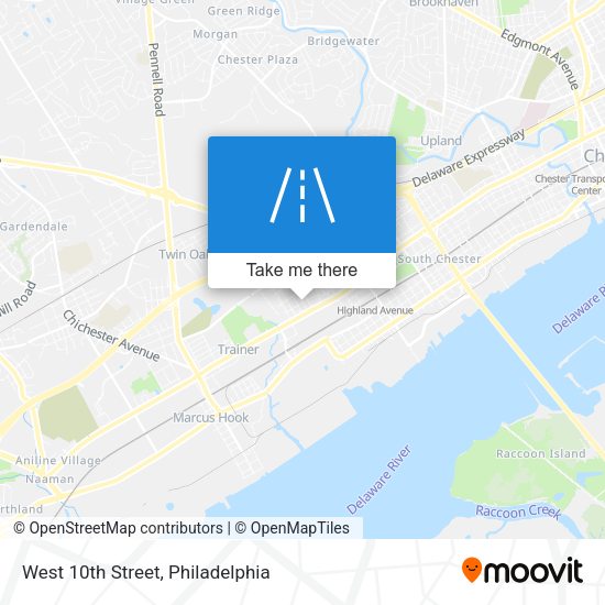 Mapa de West 10th Street