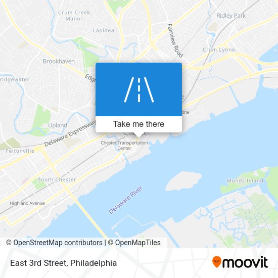 Mapa de East 3rd Street