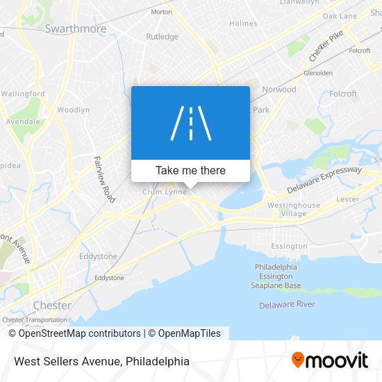 West Sellers Avenue map