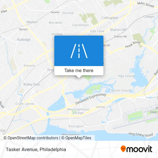 Tasker Avenue map