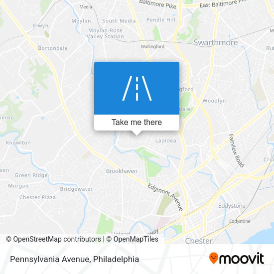 Mapa de Pennsylvania Avenue
