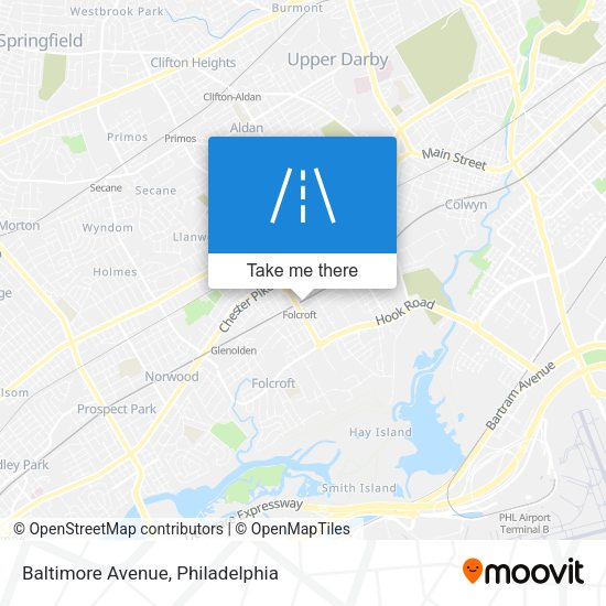 Mapa de Baltimore Avenue
