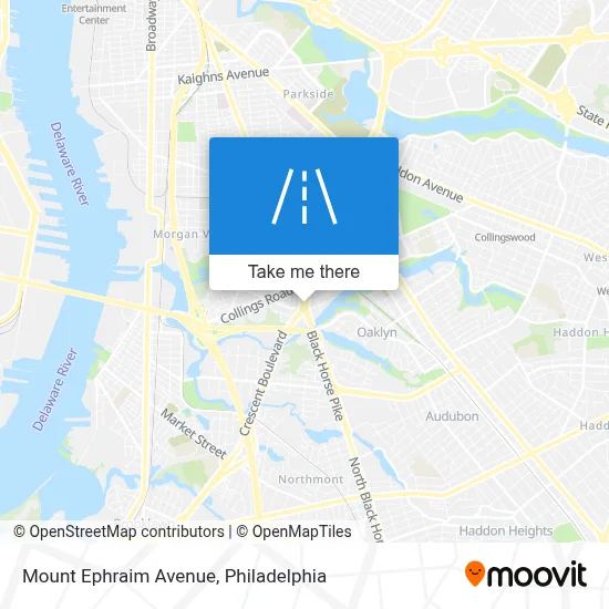 Mount Ephraim Avenue map