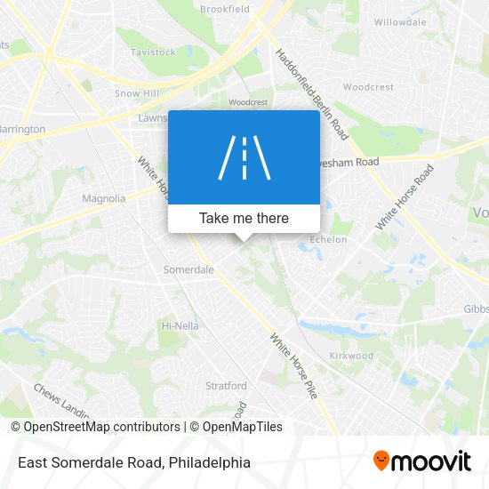 East Somerdale Road map