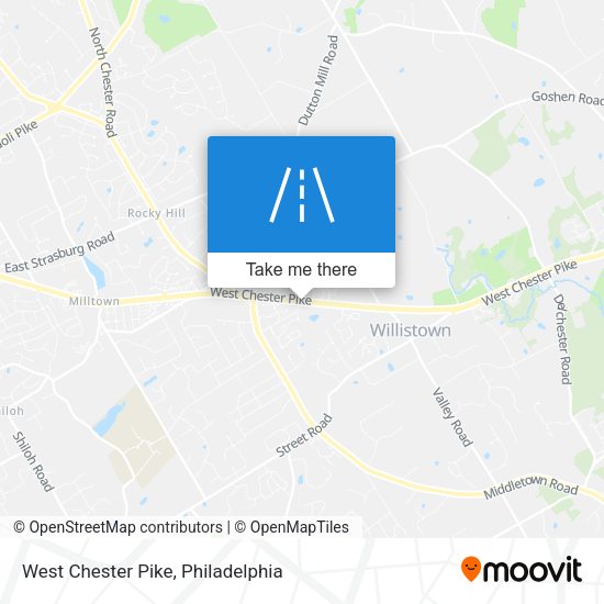 West Chester Pike map