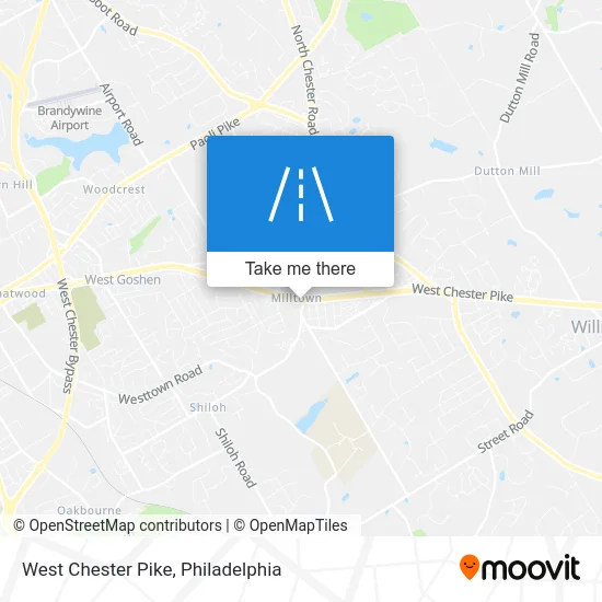 West Chester Pike map