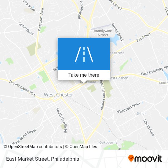 East Market Street map