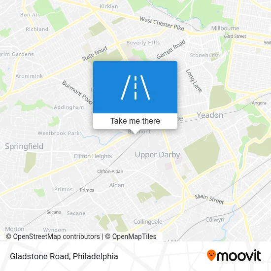 Gladstone Road map