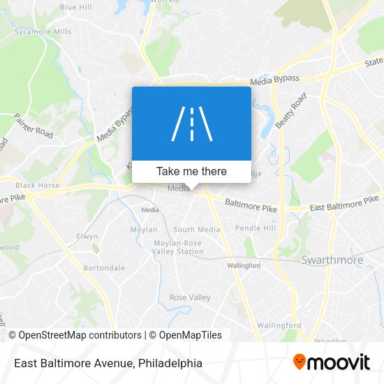 Mapa de East Baltimore Avenue