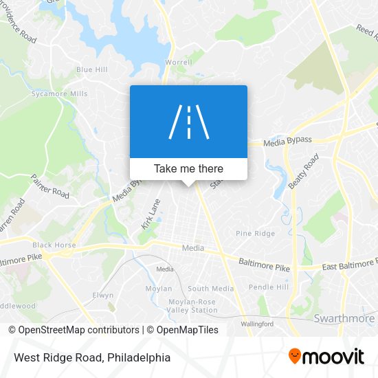 West Ridge Road map