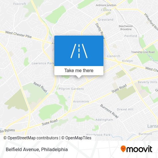 Belfield Avenue map