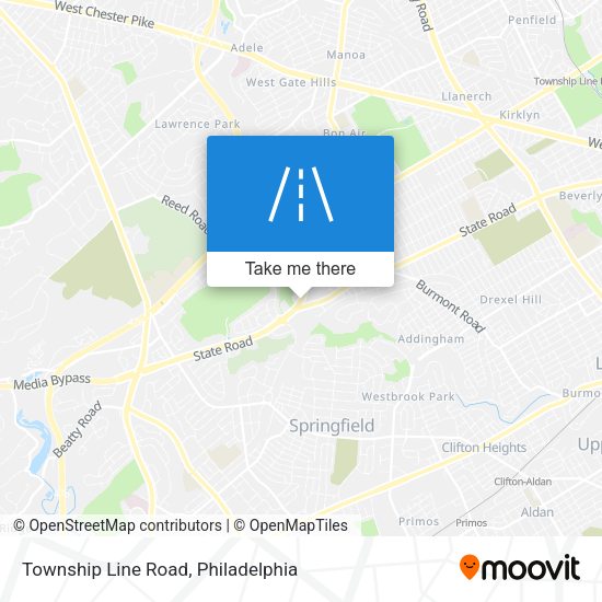 Township Line Road map