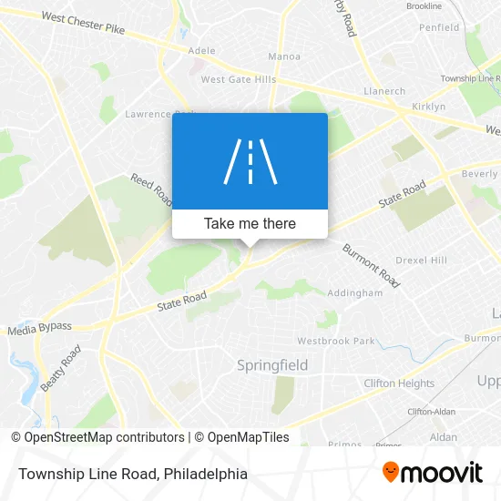 Township Line Road map