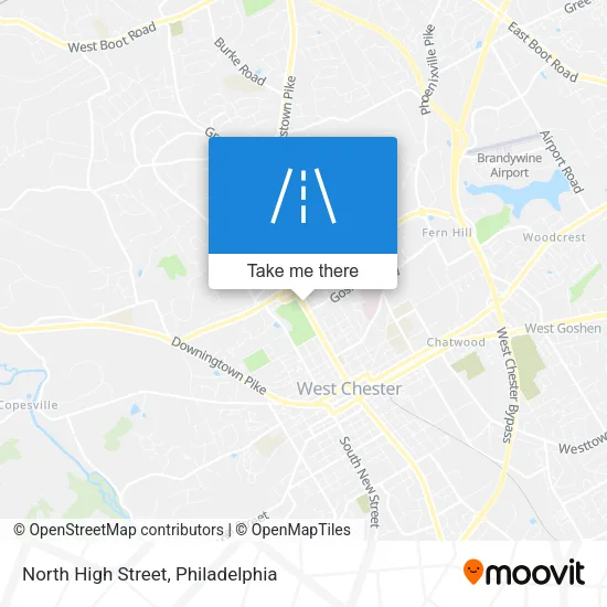 North High Street map