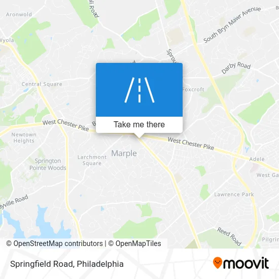 Springfield Road map