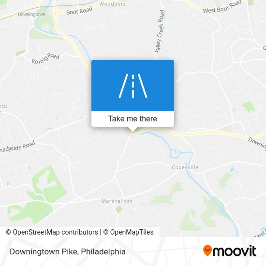 Downingtown Pike map