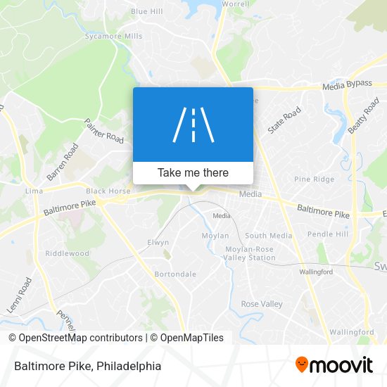 Baltimore Pike map