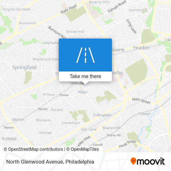 North Glenwood Avenue map