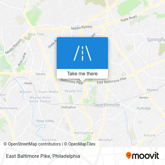 Mapa de East Baltimore Pike