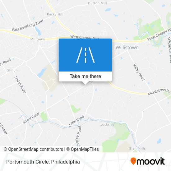Portsmouth Circle map