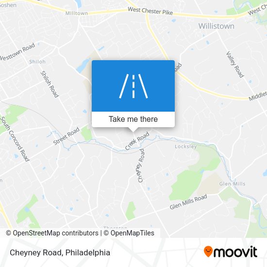 Mapa de Cheyney Road