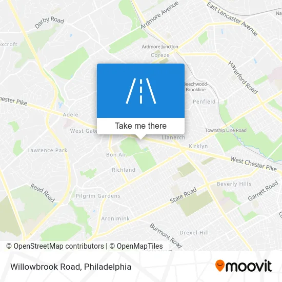 Willowbrook Road map