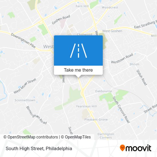 South High Street map