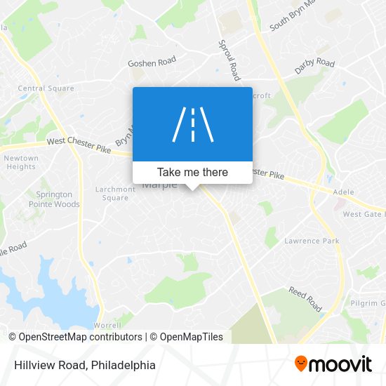 Mapa de Hillview Road