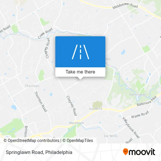 Springlawn Road map