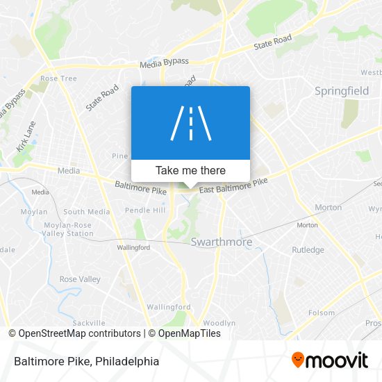 Baltimore Pike map