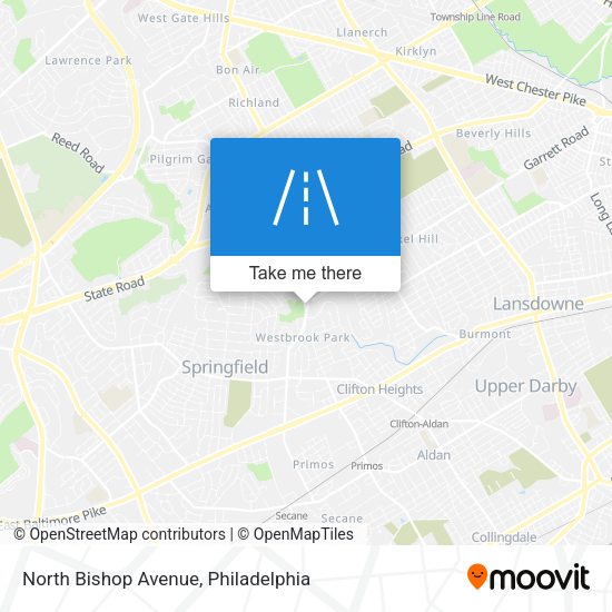 North Bishop Avenue map