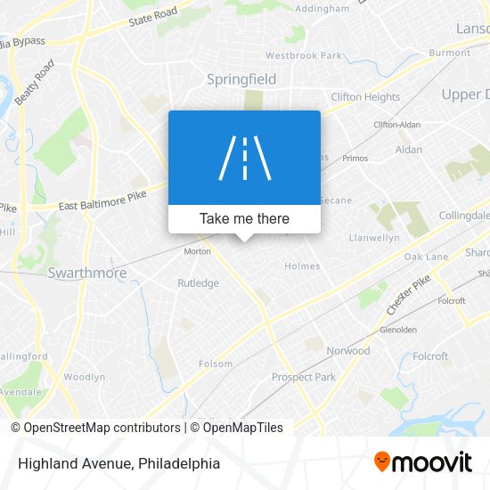 Mapa de Highland Avenue
