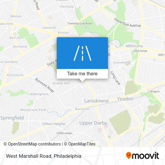 West Marshall Road map