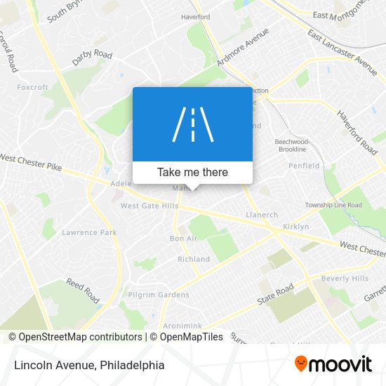 Lincoln Avenue map