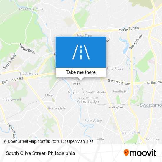 Mapa de South Olive Street