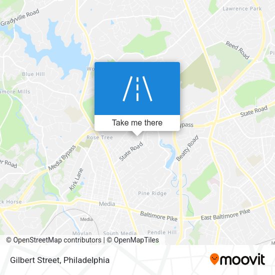 Gilbert Street map