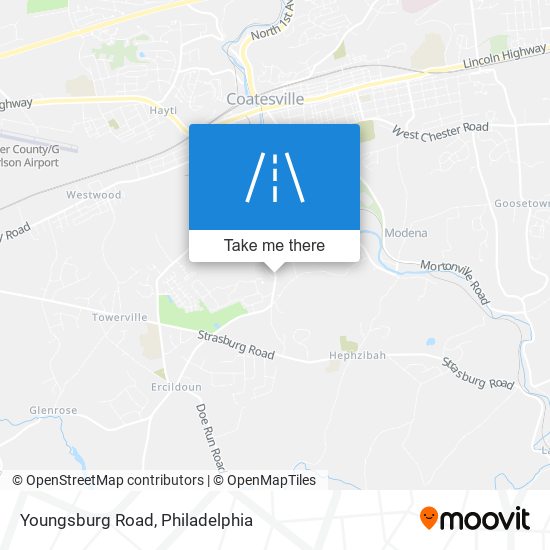 Youngsburg Road map