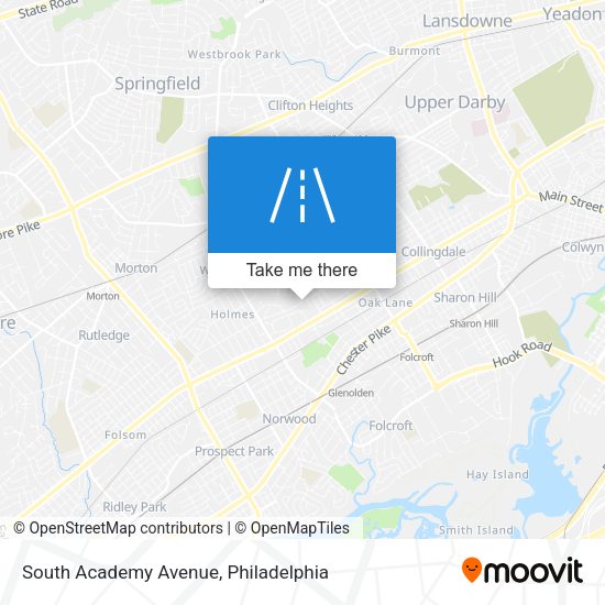 South Academy Avenue map