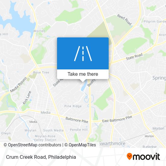 Mapa de Crum Creek Road