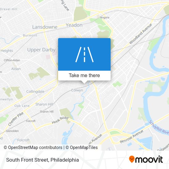 South Front Street map