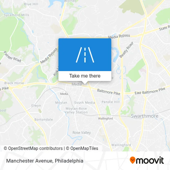 Manchester Avenue map