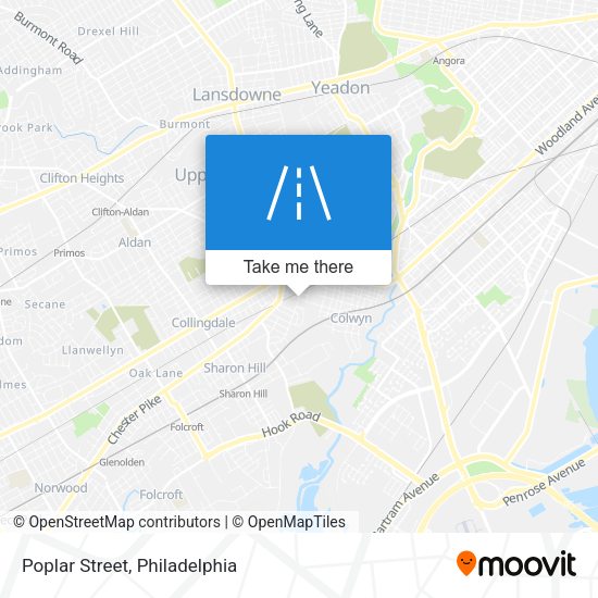 Poplar Street map