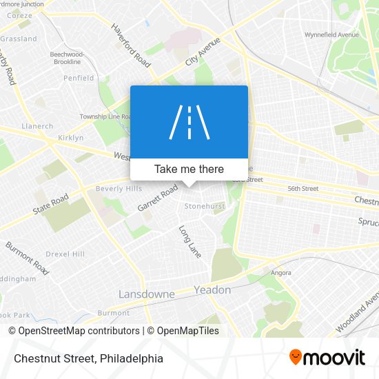Mapa de Chestnut Street