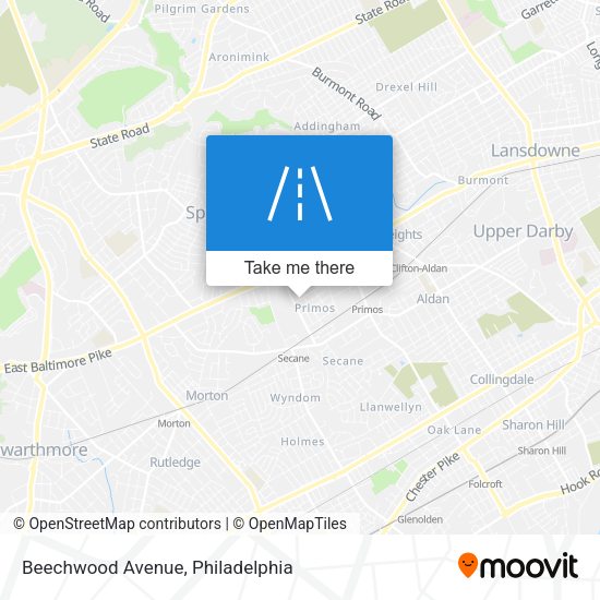 Beechwood Avenue map
