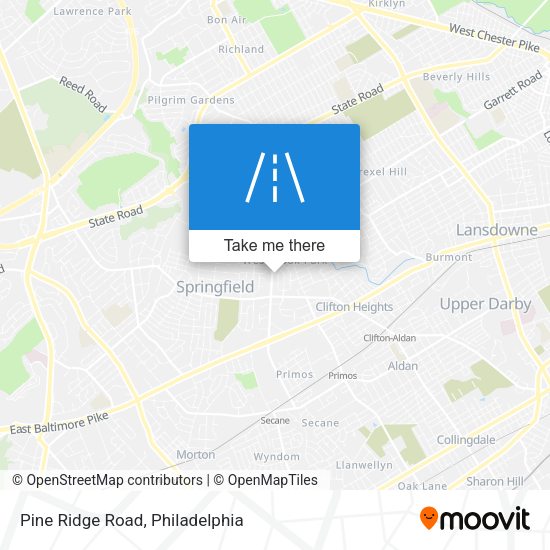 Pine Ridge Road map