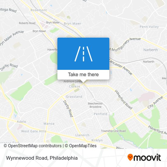 Wynnewood Road map