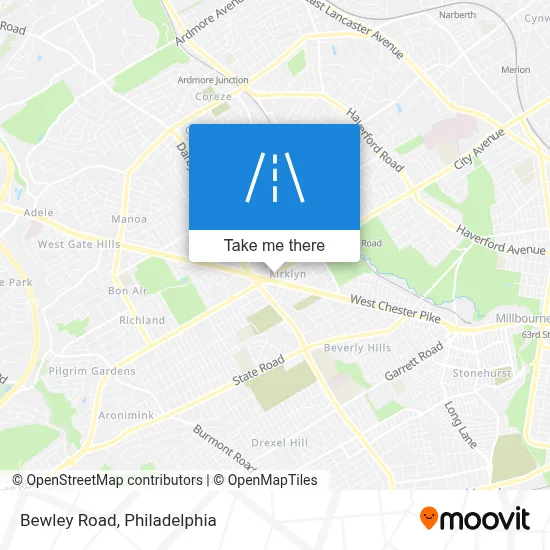 Bewley Road map